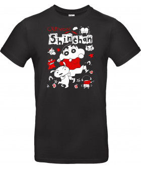 Футболка Чорний з принтом «Shinnosuke Nohara - Crayon Shin-chan»
