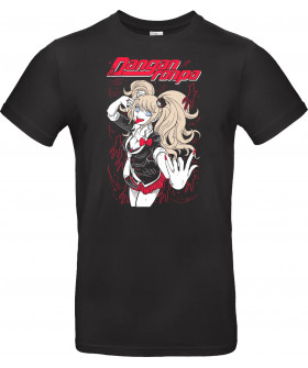 Футболка Чорний з принтом «Junko Enoshima - Danganronpa»
