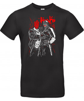 Футболка Чорний з принтом «Shin Ebisu And Noi - Dorohedoro»