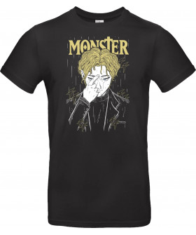 Футболка Чорний з принтом «Johan Liebert - Monster»