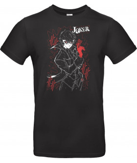 Футболка Чорний з принтом «Ren Amamiya - Persona 5»