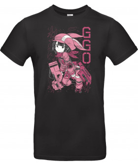 Футболка Чорний з принтом «Llenn - Sword Art Online»