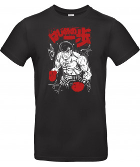 Футболка Чорний з принтом «Mamoru Takamura - Hajime no Ippo»