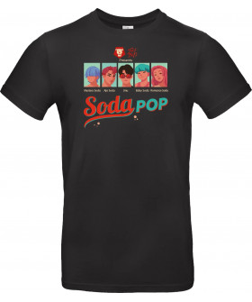 Футболка Чорний з принтом «Soda Pop»