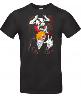 Футболка Чорний з принтом «Ichigo Kurosaki - Bleach»