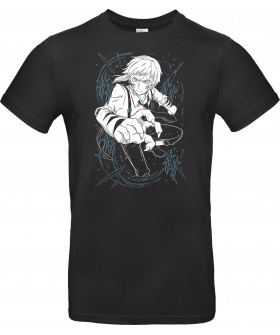 Футболка Чорний з принтом «Atsushi Nakajima - Bungou Stray Dogs»