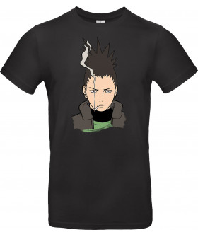 Футболка Сірий з принтом «Shikamaru's Smoky Stare»