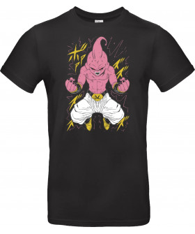 Футболка Чорний з принтом «Kid Buu Ball - Dragon Z»