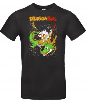 Футболка Чорний з принтом «Son Goku Kid Ball - Dragon Z»