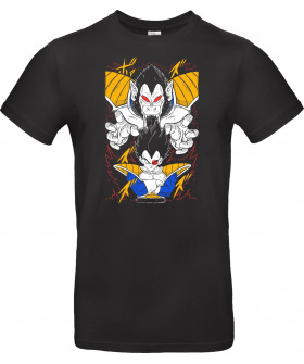 Футболка Чорний з принтом «Vegeta and The Great Ape Oozaru Ball - Dragon Z»