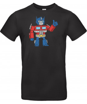 Футболка Темно-синій з принтом «Optimus Prime Thumb Up - Transformers G1 Leader»