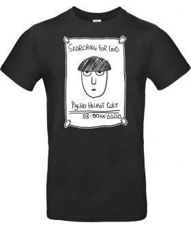 Футболка Чорний з принтом «Psycho Helmet Cult Flyer»