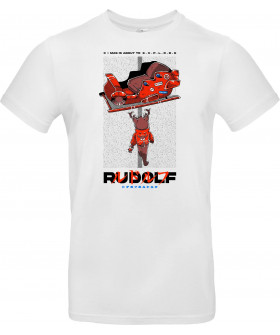 Футболка Темно-синій з принтом «RUDOLF»