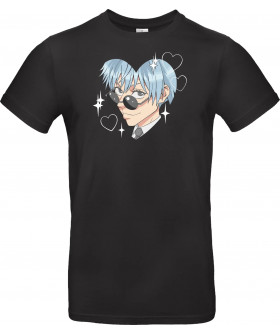 Футболка Сірий з принтом «Cool Kuya (Kuroko Heart)»