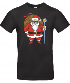 Футболка Чорний з принтом «Santa Kame Sennin»