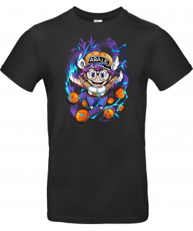 Футболка Білий з принтом «arale the saiyan girl»