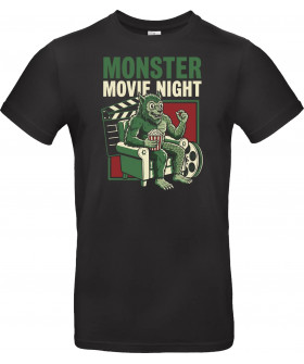 Футболка Чорний з принтом «Monster Movie Night»