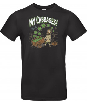 Футболка Темно-синій з принтом «My Cabbages»