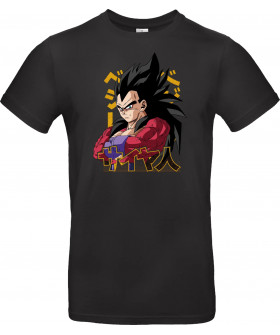Футболка Темно-синій з принтом «Vegeta Ssj4»