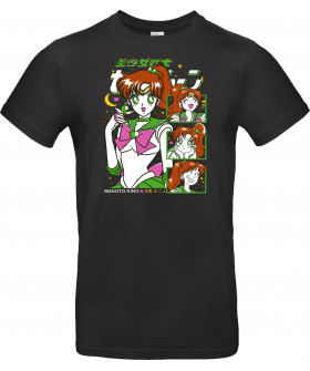 Футболка Сірий з принтом «Sailor Jupiter»