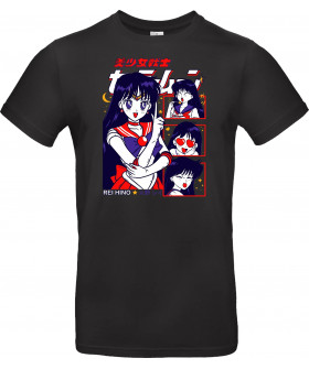 Футболка Чорний з принтом «Sailor Mars»