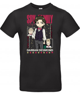 Футболка Темно-синій з принтом «Damian Desmond Spy x Family»