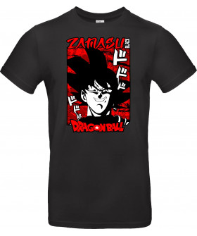 Футболка Сірий з принтом «zamasu the black»