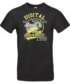 Футболка Темно-синій з принтом «Blauer Zerstörer Vintage - Monster Digital»