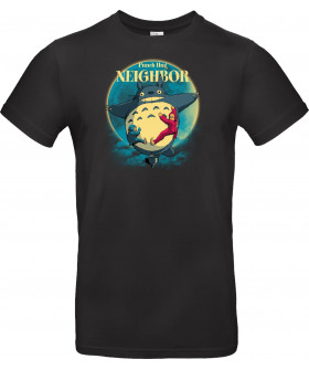 Футболка Сірий з принтом «Punch Hug Neighbor»