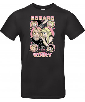 Футболка Білий з принтом «Edward & Winry – Alchemist’s Promise»