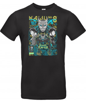 Футболка Чорний з принтом «Kaiju No 8 – Unleashed Power»
