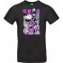 Унісекс чорна футболка з аніме-принтом «Mina Ashiro – Commander of the Defense Force»