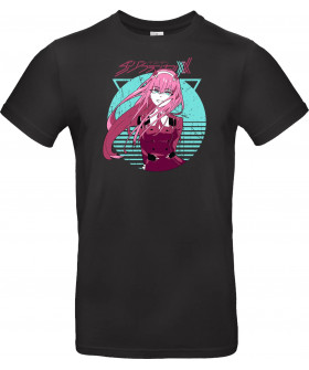 Футболка Білий з принтом «Zero Two – Partner in the Franxx»