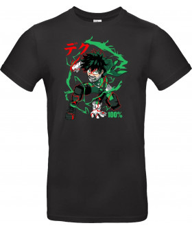 Футболка Білий з принтом «Deku – Smash Power»