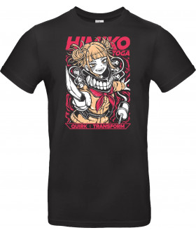 Футболка Темно-синій з принтом «Himiko Toga – Blood Smile»