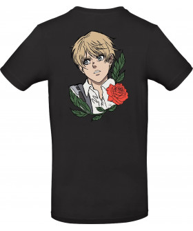 Футболка Темно-синій з принтом «Armin Arlert- Attack fanart»