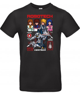 Футболка Темно-синій з принтом «Robotech – Defenders of Earth»