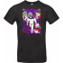 Унісекс сіра футболка з аніме-принтом «Evil Eye – Dandadan»