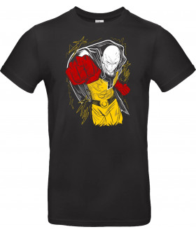 Футболка Чорний з принтом «Saitama - One Punch Man II»