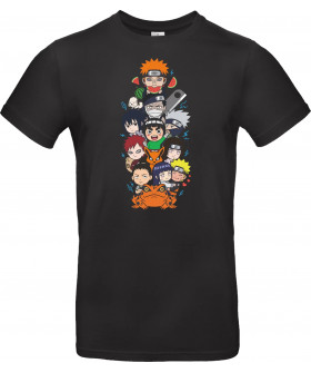 Футболка Чорний з принтом «Shinobi Chibi Shinobi Totem»