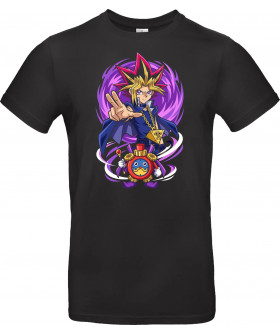 Футболка Чорний з принтом «King of Games: Yami Yugi & Time Wizard Duo»