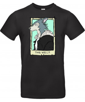 Футболка Чорний з принтом «The Wolf- Beast fanart»