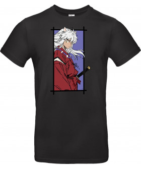 Футболка Темно-синій з принтом «Inuyasha- Inuyasha fanart»