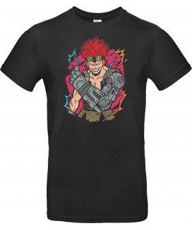 Футболка Чорний з принтом «Eustass Kid: Magnetic Rampage»