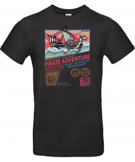 Футболка Чорний з принтом «The Great Pirate Adventure»