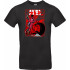 Унісекс чорна футболка з аніме-принтом «Capsule Gang»