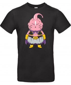 Футболка Чорний з принтом «Grumpy Buu-Chan: Pastel Anime Graphic»