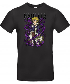 Футболка Білий з принтом «Meliodas Demon Aura»