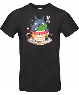 Футболка Чорний з принтом «My Tea Neighbor»
