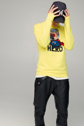 Світшот чоловічий BASIC /no flis/